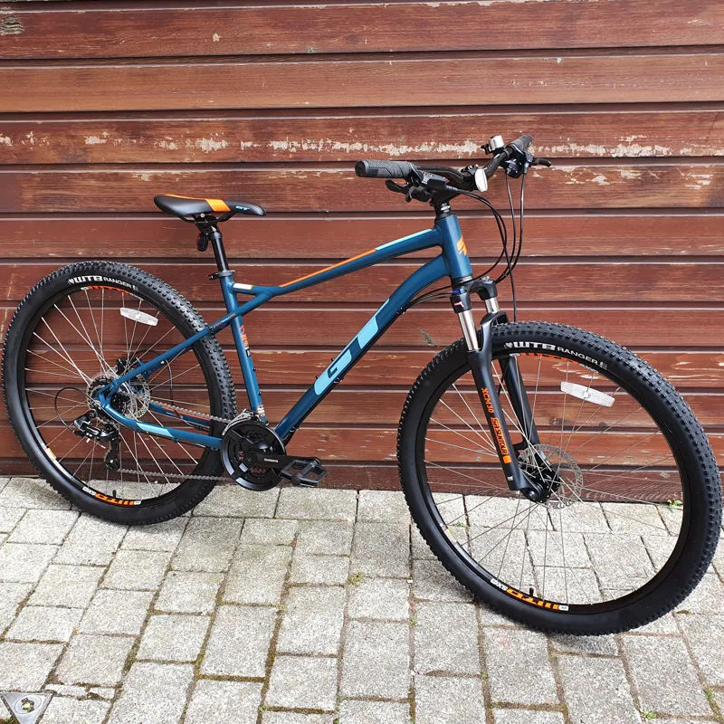 2023 GT Aggressor Expert Mountain Bike in Slate blue